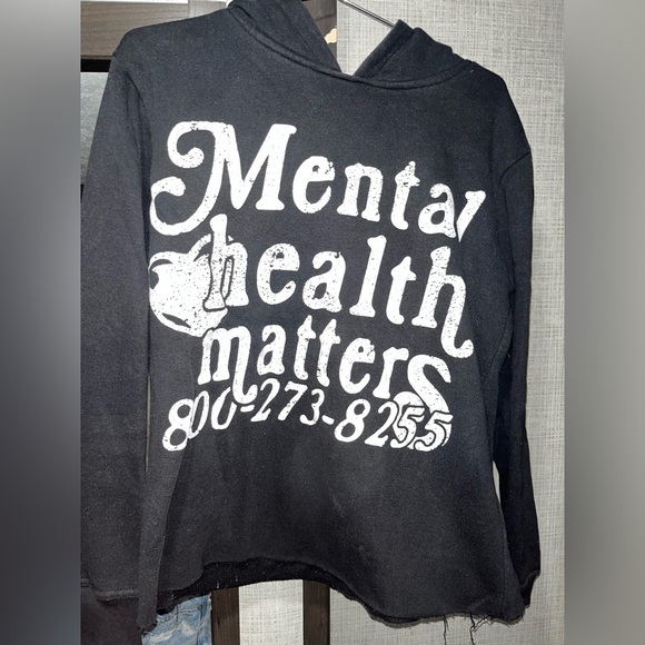 Euphoric Tops - Mental Health Awareness Black Hoodie